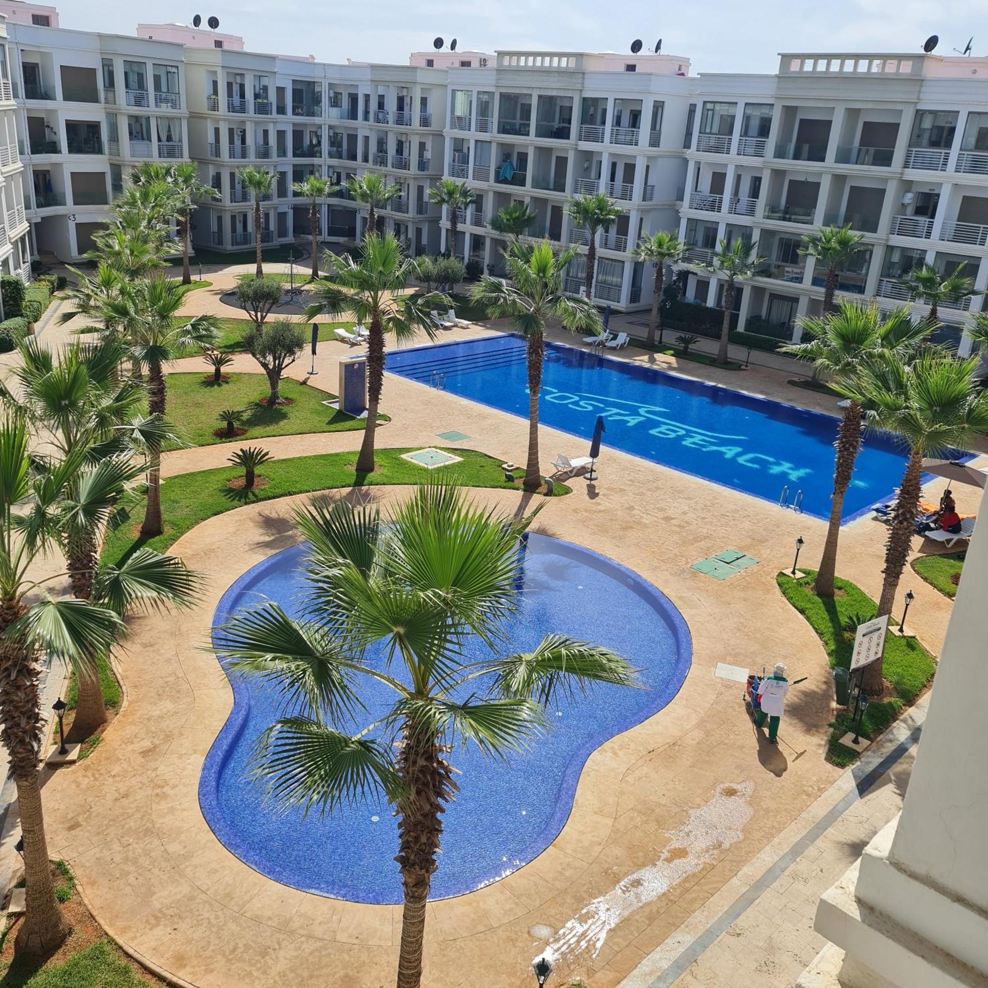 Costa Beach Lux Family Apartment With Pools Bouznika Exterior photo